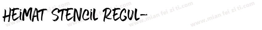 Heimat Stencil Regul字体转换